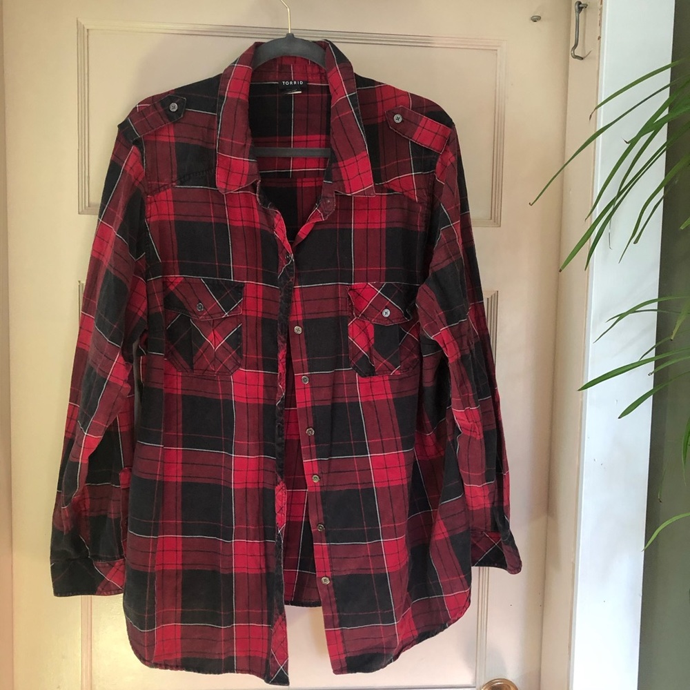 Torrid plaid shirt